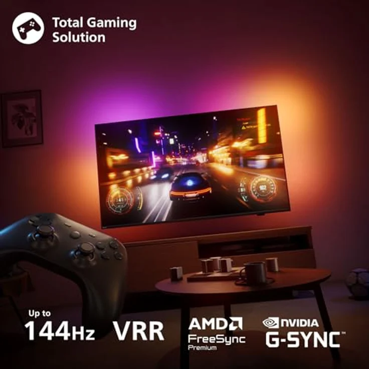 PHILIPS 77OLED910/12 OLED+ Ambilight TV (Flat, 77 Zoll / 194 cm, UHD 4K, SMART TV, Ambilight) – Bild 9
