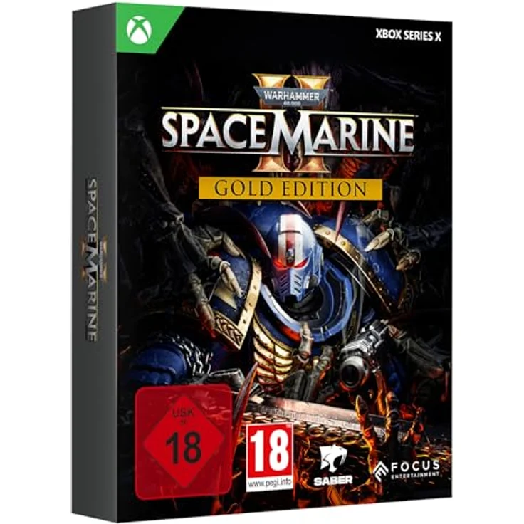 Focus Home Interactive Warhammer 40,000: Space Marine 2 Gold Edition (Xbox Series X), Third-Person-Action gegen gnadenlose Tyranidenschwärme, exklusives Steelbook und 72 Stunden "Early Access" – Bild 2