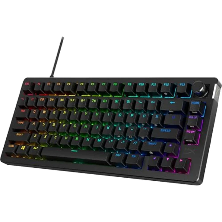 HyperX Alloy Rise – Hot-Swappable Mechanical Gaming Keyboard, Linear Switches, Ambient Light Sensor, PC – Bild 3