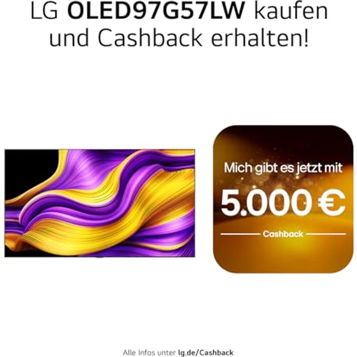 LG OLED97G57LW, 97 Zoll 4K OLED evo AI TV mit α11 Gen2 4K AI Prozessor, webOS 25 und 120Hz – Bild 2