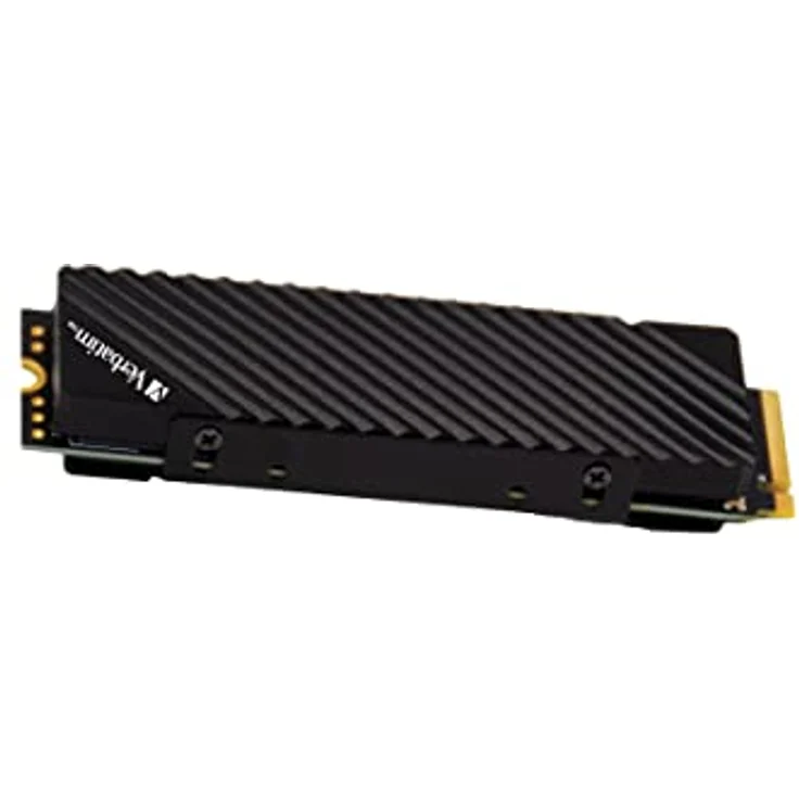 Verbatim Vi7000G NVMe M.2 Internal SSD, internes SSD-Laufwerk mit 1 TB Datenspeicher und PCIe Gen 4 Schnittstelle, Solid State Drive für Gaming PC und Playstation 5, schwarz – Bild 1