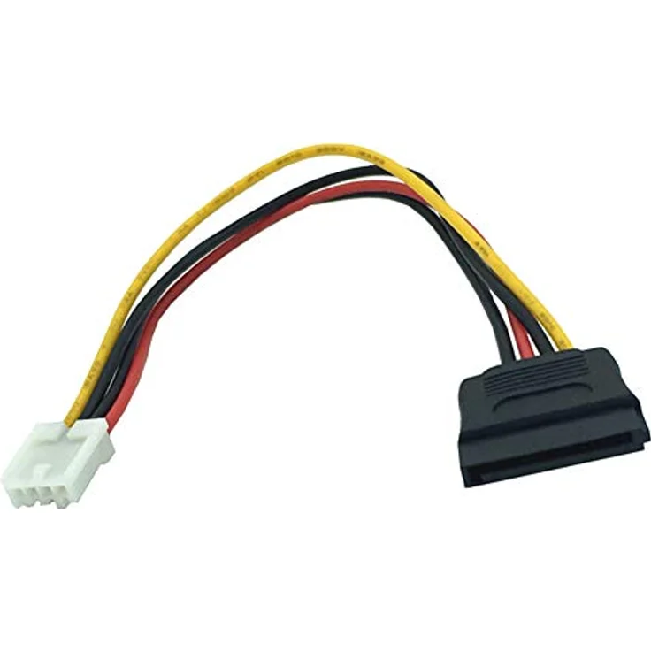 Aukson F54 Stromkabel Adapter, 18cm 4-Pin Floppy auf 15-Pin SATA, kompaktes Design für stabile Stromversorgung – Bild 4