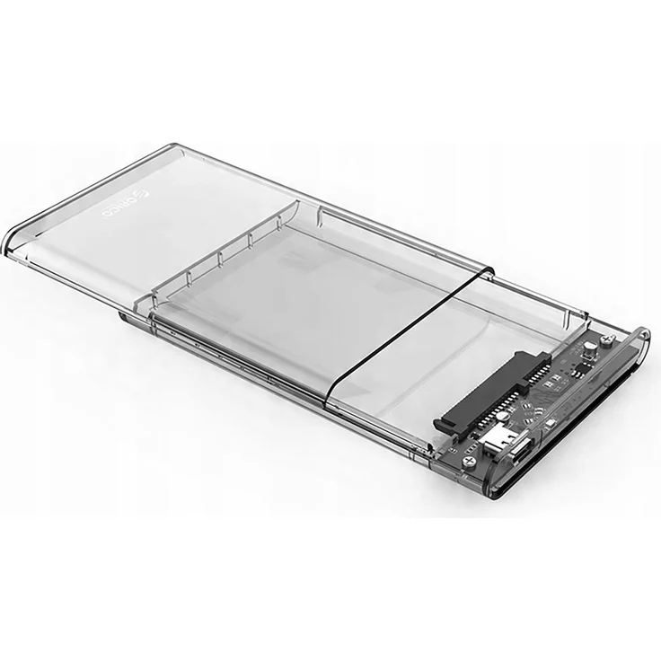 Orico 2139C3, 2.5 Zoll HDD/SSD Gehäuse mit USB-C, transparent, 5 Gb/s Übertragungsgeschwindigkeit