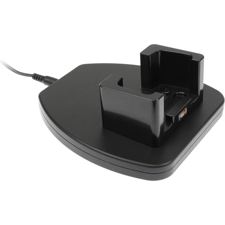 Brodit Ladestation für Zebra MC9300, Tisch-Ladestation inkl. Netzteil und Adapter (EU, UK, US), schwarze Smartphone-Halterung