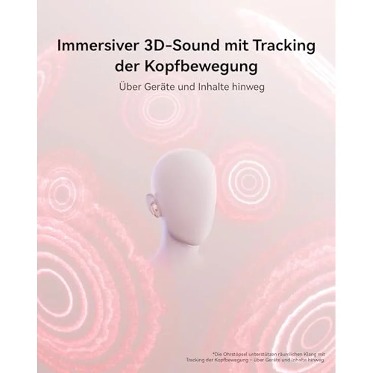 HUAWEI FreeBuds 7i, Kabellose Kopfhörer mit intelligenter aktiver Geräuschunterdrückung 4.0, 360° räumliches Audio, 30 Monate Garantie, Schwarz – Bild 3