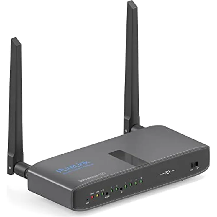 PureLink® Wireless-HDMI Empfänger, Kabellose HDMI Übertragung, Full HD, 1080p, unkomprimierte Übertragung auf bis zu 150 Metern Distanz, Empfänger zur Erweiterung, schwarz