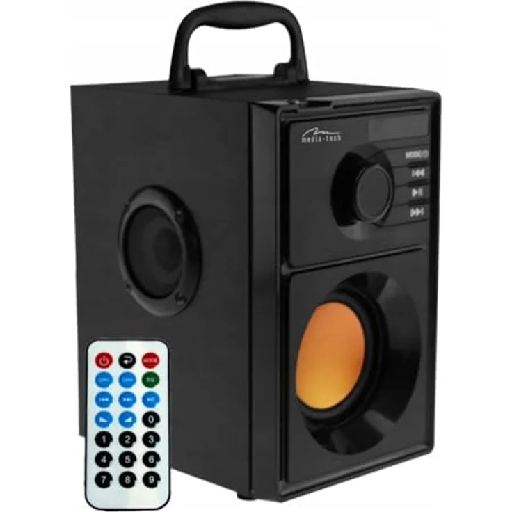 Media-Tech Boombox BT Stereo 15 W Rechteck schwarz Stereo, tragbare Lautsprecher (verkabelt und kabellos, Batterie-Akku, USB, 80 20.000 Hz, Bluetooth, Universal) – Bild 2