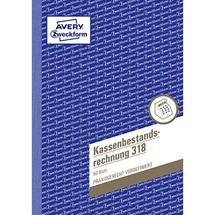 Avery Zweckform 318 Kassenbericht A5 50 Blatt – Bild 1
