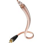 inakustik – 00308231 – Star Mono-Subwooferkabel | Hochwertiges Subwooferkabel mit 6,0mm Kabeldurchm. | 3,0m in Transparent| Dichtes Abschirmgeflecht gegen äußere Störeinflüsse - vergoldete Kontakte