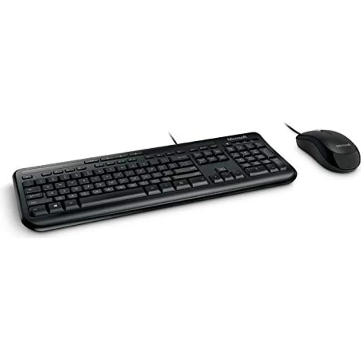 Microsoft Wired Desktop 600 (Set mit Maus und Tastatur, deutsches QWERTZ Tastaturlayout, schwarz, kabelgebunden) – Bild 2