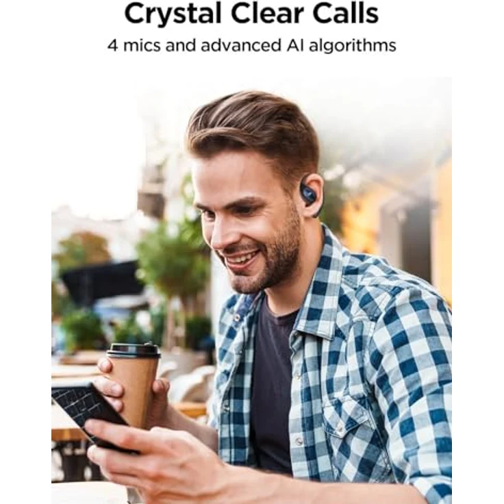 1MORE S31 Open Ear Kopfhörer Bluetooth 5.3, Ultraleichte Kopfhörer Kabellos mit Ohrbügel, Headphones mit ENC Mikrofon, 38 Std. Spielzeit, IPX5, Druckvoller Bass, Ohrhörer für Sports/Fitness, in Schwarz – Bild 5