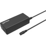 Manhattan Laptop-Netzteil 65W AC mit 9 Stecker-Adapter, universelles Ladegerät für Notebooks, Schwarz