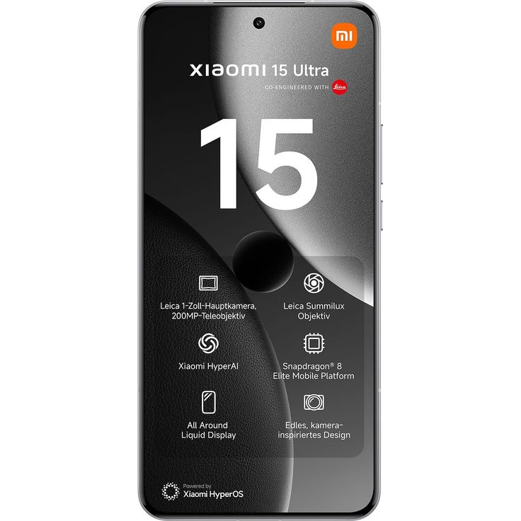 Xiaomi 15 Ultra 5G – 6,73" AMOLED 120Hz, Snapdragon 8 Elite, 512GB, 16GB RAM, 200MP Quad-Kamera, 8K-Video, Silver Chrome – Bild 4