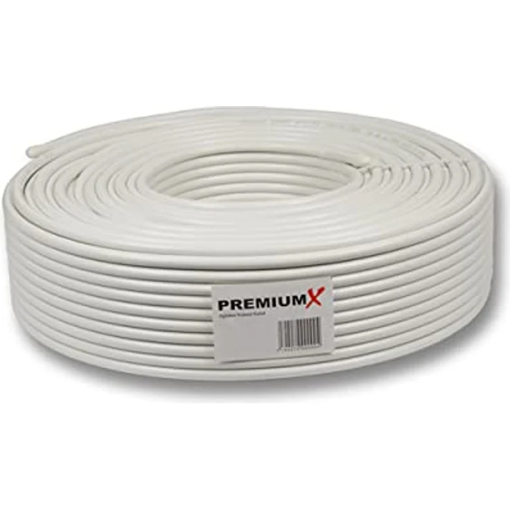 Premium X Satelliten-Komplettanlage 45cm SAT Antenne Anthrazit Twin LNB 10m Koaxialkabel 4X F-Stecker 2 Teilnehmer – Bild 5