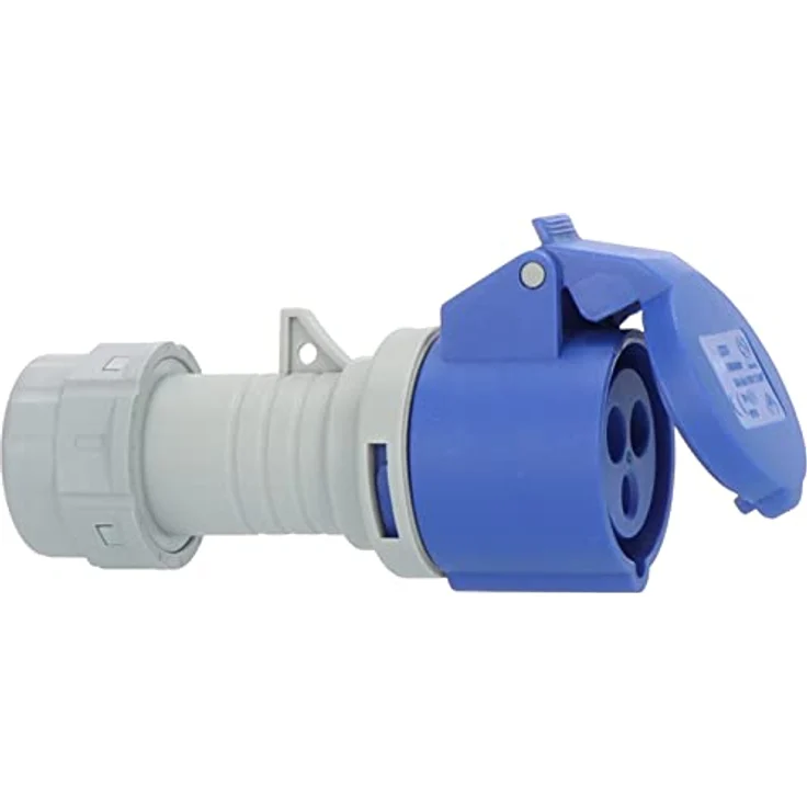 Brennenstuhl CEE-Kupplung 230V/16A (für die Verwendung im Außenbereich IP44, schraubbare Anschlusstechnik, 3-polig) – Bild 1