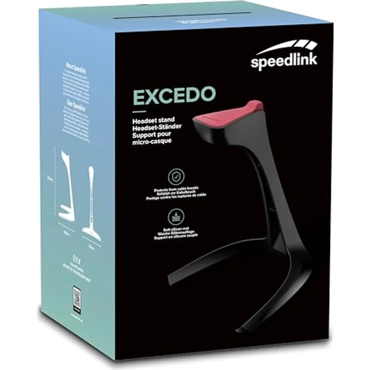 Speedlink EXDO Gaming Headset - Aufsteller für Kopfhörer für Büro-Home Office (Halterung aus robustem Material, Ständer mit rutschfester Unterseite) für PC-Notebook-Laptop-Konsole-PS4-Xbox, schwarz - Preisvergleich – Bild 5