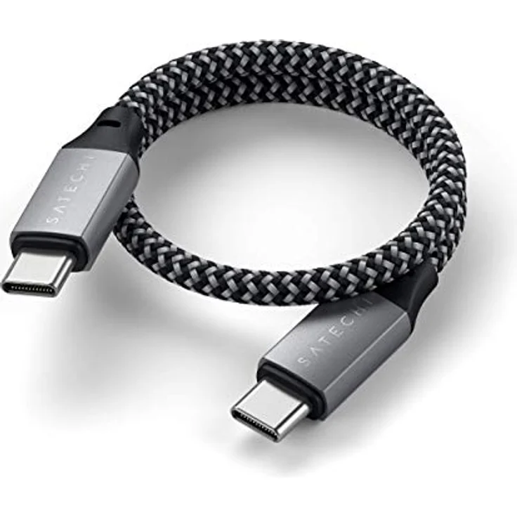 Satechi Type-C to Type-C Short Cable 25 cm space gray – Bild 5