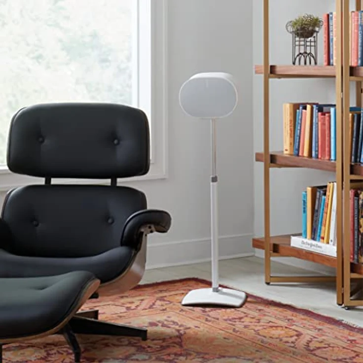 Sanus Höhenverstellbarer Lautsprecherständer für Sonos Era 300 Single WSSE3A1, 43,2 cm Höhenverstellung, integriertes Kabelmanagement, Schwarz – Bild 5