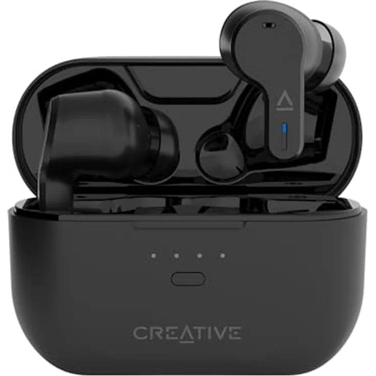 CREATIVE Zen Air Pro (Schwarz) True Wireless In-Ears mit Aktiver Geräuschunterdrückung, LE Audio, Bluetooth 5.3, IPX5, Bis zu 33 Stunden Akkulaufzeit – Bild 1