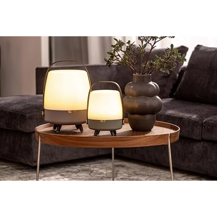 Kooduu - Lite-up Play Sound by Sound by JBL Lautsprecherlampe - Tragbar und Kabellos - Bluetooth-Verbindung und hochwertiger Klang, Erde Braun/Taupe – Bild 2