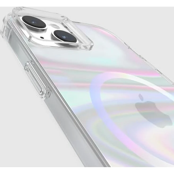 Case-Mate Soap Bubble Mag-Safe Case Schutzhülle kompatibel mit Apple iPhone 15 Plus Hülle Regenbogen (Farbwechsel-Effekt, 3 m Fallschutz, Integrierter Mag-Safe-Ring) - Transparent/Schillernd – Bild 5