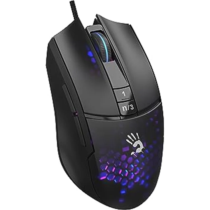 Bloody L65 Max RGB 12.000 CPI Sensor Ultra Core 3&4 Active Customized Optical Gamer Gaming Mouse-H.Comb – Bild 2
