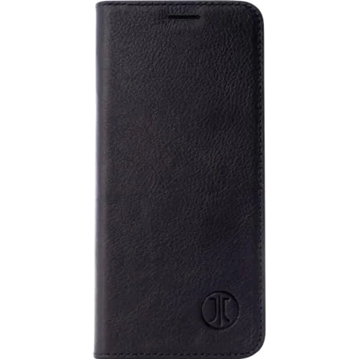 JT Berlin Bookcase Tegel Echtleder Hülle kompatibel mit Apple iPhone 13 [Premium Flip-Case, Wireless Charging (Qi) kompatibel, Standfunktion, EC-Kartenfächer, Magnetverschluss] schwarz – Bild 1