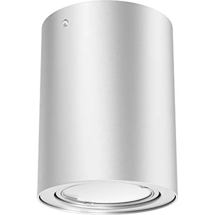 BRILONER Briloner Leuchten LED Aufbauleuchte, Deckenlampe GU10, Reflektor schwenkbar, 400 Lumen, 3.000 Kelvin, Silber, Ø 8cm, 5 W, Silberfarbig – Bild 5