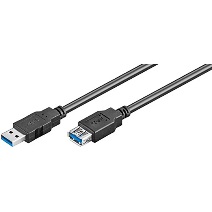 Wentronic goobay - USB3.0 Kabel - USB Typ A, 4-polig (M) - USB Typ A, 4-polig (W) - 5,0m - schwarz (95726) – Bild 2