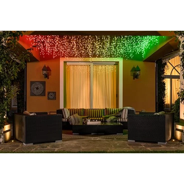 Twinkly Smarte Lichterkette Icicle 190 RGBW Farbwechsel LED Bluetooth WiFi Ap... - twinkly - Preisvergleich – Bild 4