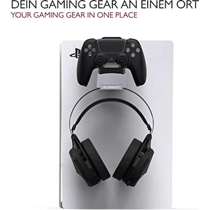 Lioncast PS5 Charger, Ladestation mit LED-Anzeige für Sony PlayStation 5 Controller, platzsparend, Wandbefestigung möglich, inklusive USB-C-Kabel – Bild 5
