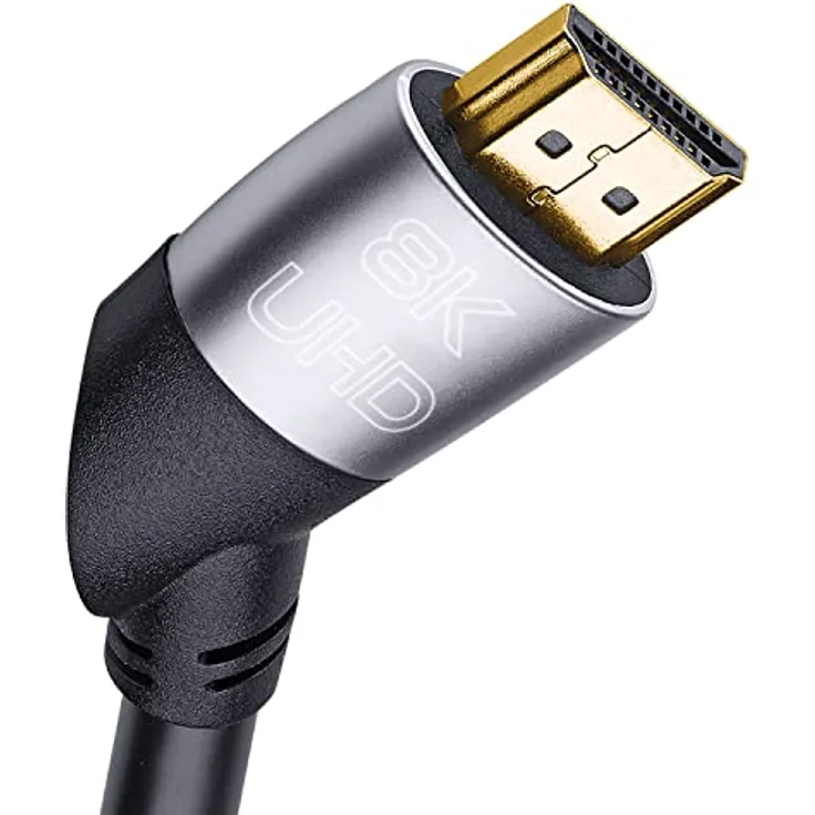 OEHLBACH Easy Connect UHD Ultra High Speed HDMI-Kabel - (48 Gbit/s, 8K 60Hz, 4320p, 4K 120Hz, Dolby Vision, Dynamic HDR 10+, 21:9, 3D, VRR, eARC) - 2m schwarz