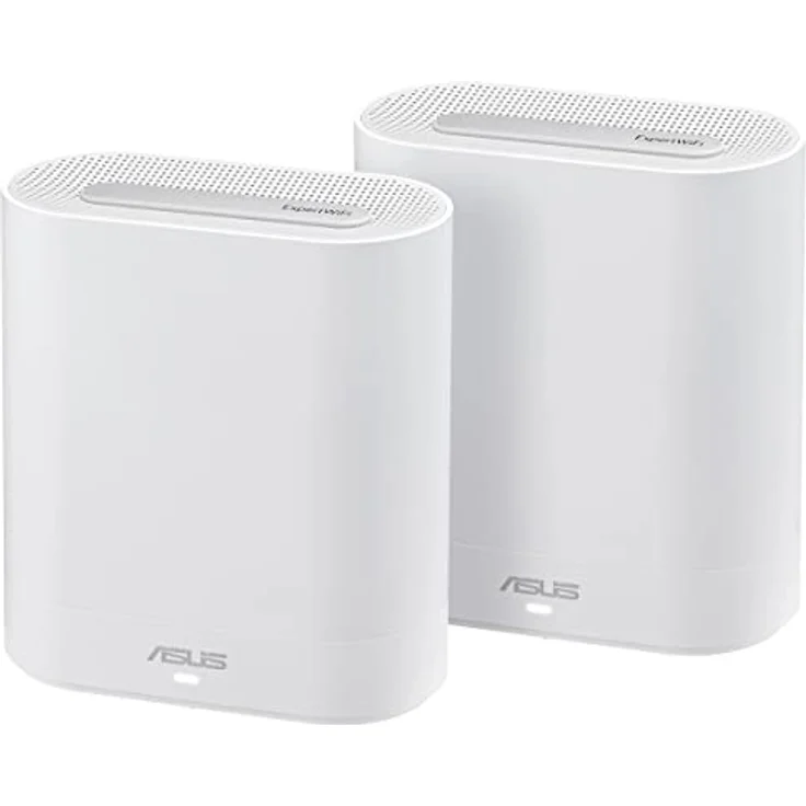 ASUS ExpertWiFi EBM68 2er Set Tri-Band WiFi 6 Mesh WiFi System (bis zu 5 SSIDs, benutzerdefiniertes Gästeportal, 2,5 Gbit/s Port, Netzwerksicherheit auf Enterprise-Niveau, einfache Verwaltungs-App) – Bild 1