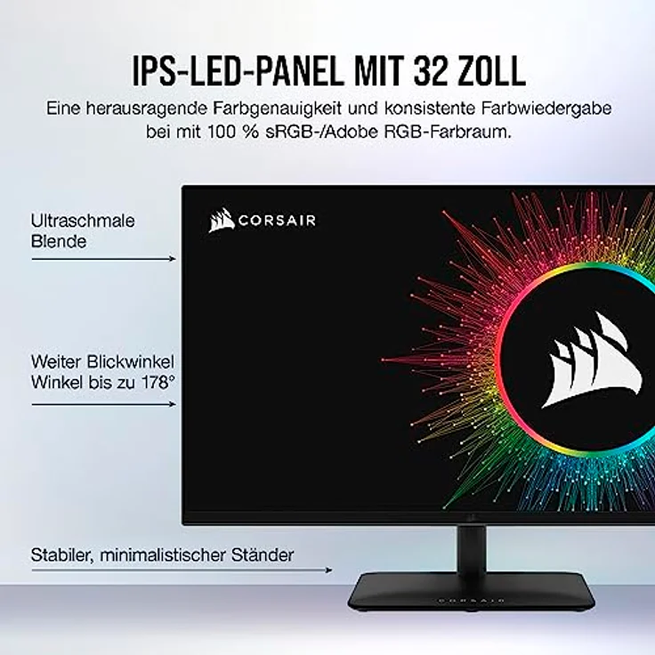 Corsair Xeneon 32UHD144-A écran plat de PC 81,3 cm (32") 3840 x 2160 Pixels 4K Ultra HD Noir – Bild 4