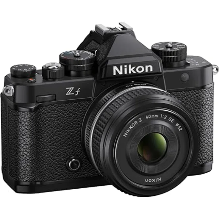 Nikon Z f Kit Nikkor Z 40mm 1:2.0 Spez. Edition Vollformatkamera, 24.4MP, 4k Video, Pixel Shift, Gehäuse mit Magnesiumlegierung, Neig- und drehbarer Touch-Monitor