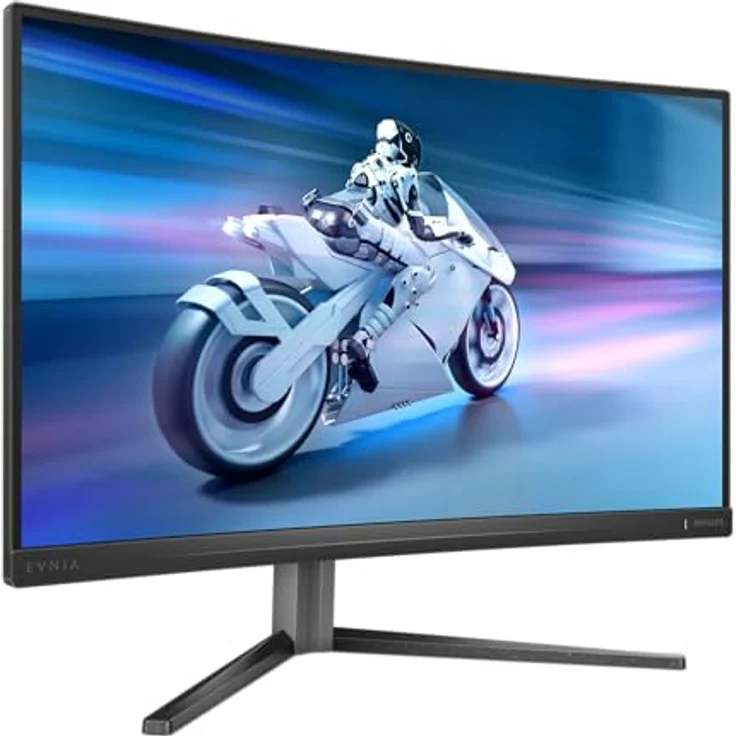 PHILIPS Evnia 27M2C5200W - 27 Zoll FHD Curved Gaming Monitor, 280 Hz, HDR10, 1 ms GtG, FreeSync Prem. (dunkelgrau) – Bild 2