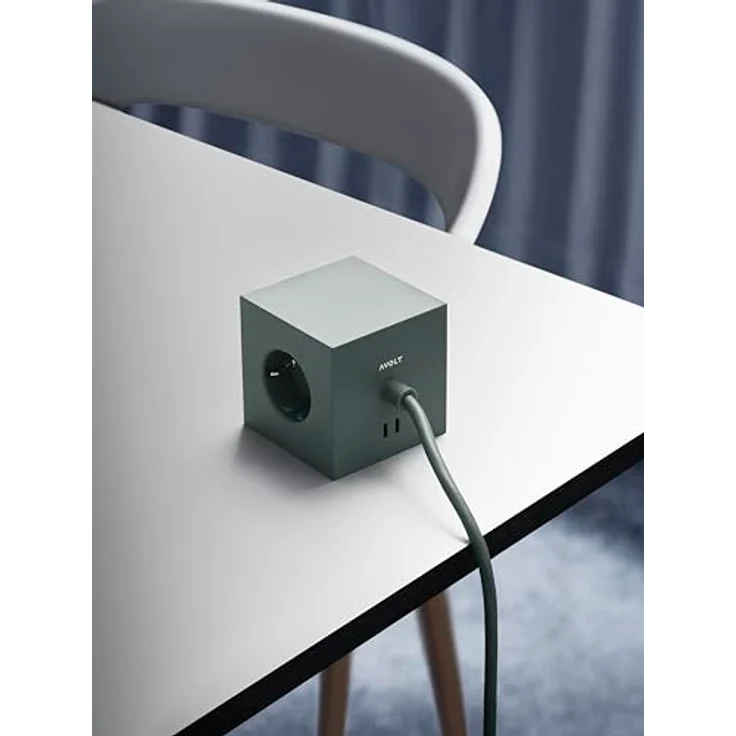 Avolt Steckdosenleiste Square 1 Usbc 30W 1.8M Oak Green – Bild 7
