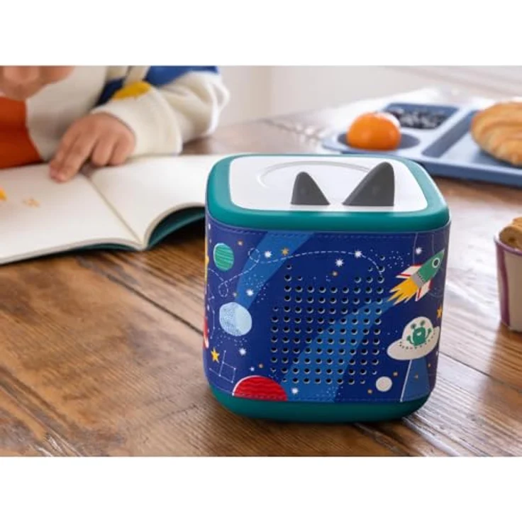 Tonies® Toniebox 2 Hülle Weltraum, soundfreundliches Design mit bunten Ziernähte für Kinder ab 1 Jahr – Bild 5