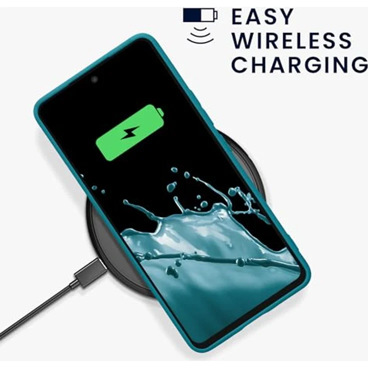 kwmobile Handyhülle für Samsung Galaxy A53 5G - weiches Silikon Case in Petrol matt, reißfest und rutschfest mit präzisen Ausschnitten für Knöpfe und Kamera. – Bild 5