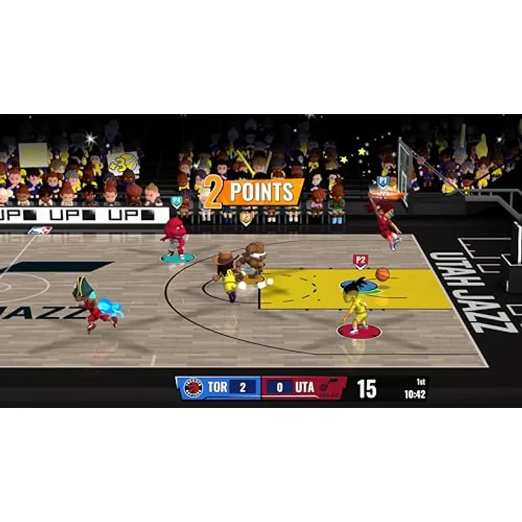 Outright Games NBA Bounce, PS5 Basketballspiel mit 30 offiziellen NBA-Teams, lokalem Koop-Modus und personalisierbaren Teams – Bild 5