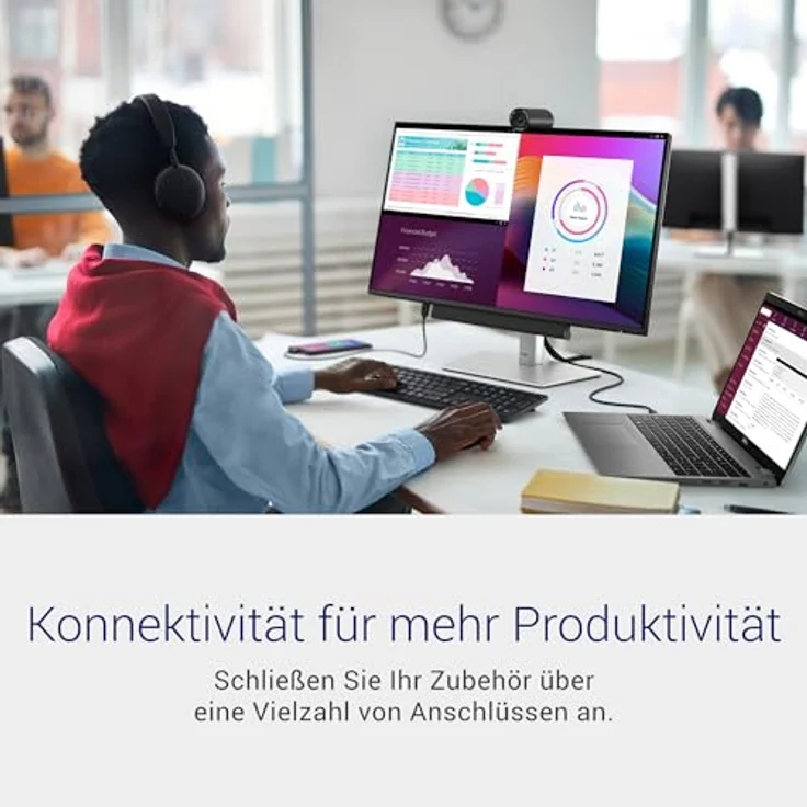 Dell P2725H 27" FHD IPS Monitor, 1920 x 1080, 100Hz, 8ms, TÜV Rheinland Eye Comfort – Bild 2