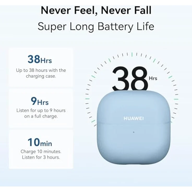 HUAWEI FreeClip 2, Kabellose Open-Ear-Kopfhörer mit 38 Stunden Akkulaufzeit, IP57 Schutz, für iOS & Android™, Blau – Bild 4