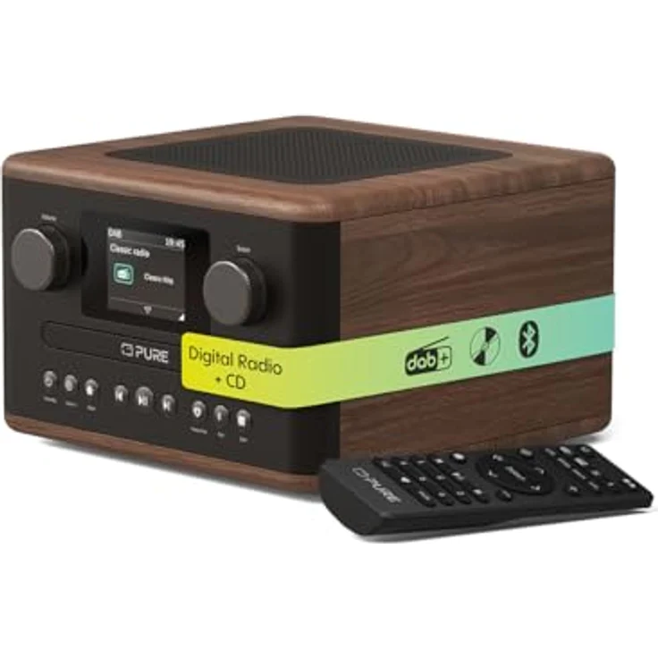 Pure Classic C-D4, Radio in Coffee Brown/Walnut EU/UK mit hochwertigem Klang – Bild 1