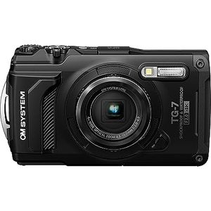 Bild für OM SYSTEM Tough TG-7 Schwarz Digitalkamera,wasserdicht, stoßfest, Unterwasser- und Makro-Aufnahmemodi, 4K-Video, 4-Fach-Weitwinkelzoom (Nachfolgemodell der Olympus TG-6)