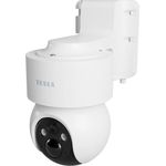 Tesla Smart Kamera 360 4G-Akku IP-Sicherheitskamera Nachtsicht SIM-Karte erforderlich 9600-mAh-Akku (2304 x 1296 Pixels), Netzwerkkamera, Weiss