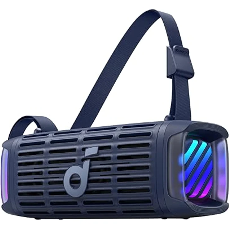 soundcore Boom 3i, Robuster Outdoor Lautsprecher, Bluetooth Lautsprecher, IP68 wasserdicht, 50W BassUp™ 2.0 Sound, BT 5.3, 16h Akkulaufzeit, Lichtshow + TWS-Stereo für Kajak, Angeln, Campen – Bild 1