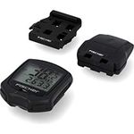 FISCHER Fahrradcomputer Funk mit 18 Funktionen, schwarz, kabellos, inklusive Befestigungsmaterial und Batterien