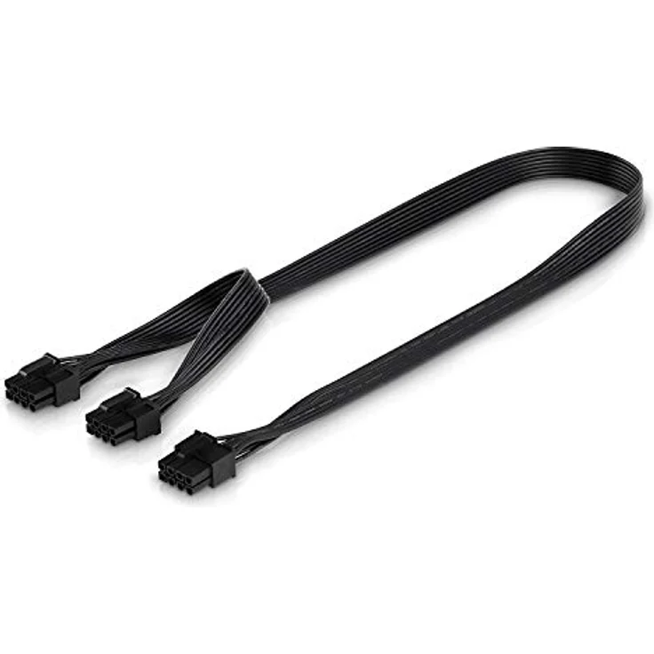20 cm Grafikkarte-Stromkabel 8-pin-PCIe-Stecker auf 2-mal 8-pin-(6+2) Stecker schwarz – Bild 2