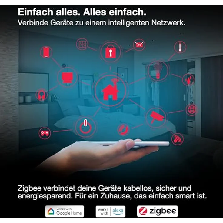 Osram Smart Plug, HOMELIGHTING Smart+ Funk-Steckdose mit ZigBee-Technologie, Energieverbrauchskontrolle und Sprachsteuerung – Bild 6