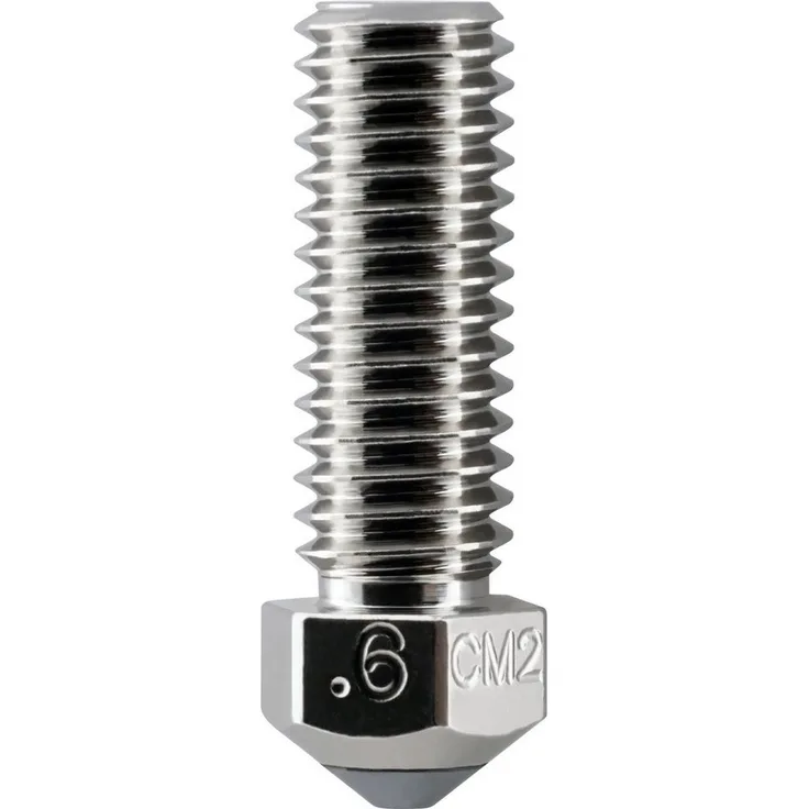 Micro-Swiss 3D Drucker Düse CM2™ 0.6mm HighFlow (Volcano) für 1.75mm Filament, Kupfer-Chrom-Zirkonium mit Antihaft-Beschichtung